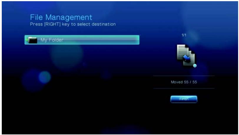 WESTERN DIGITAL WD TV LIVE HD MEDIA PLAYER - Déplacement de fichiers - 7