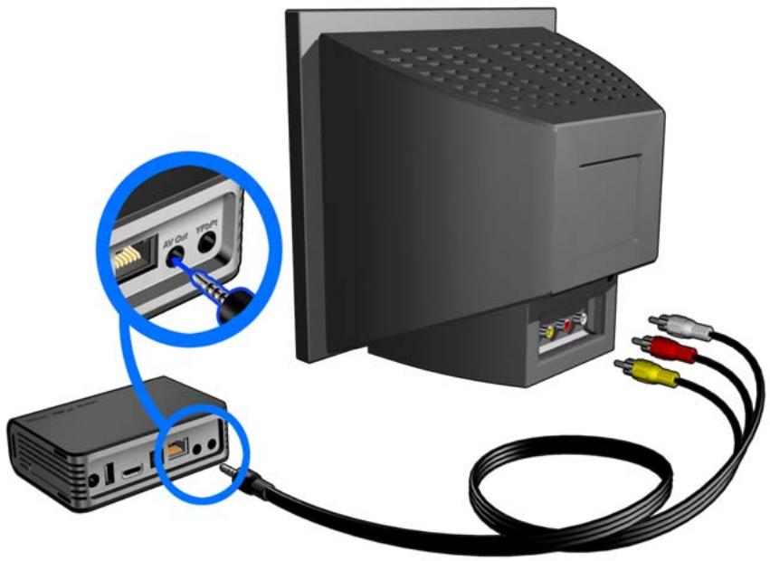 WESTERN DIGITAL WD TV LIVE HD MEDIA PLAYER - Connexion AV composite (définition standard) - 1