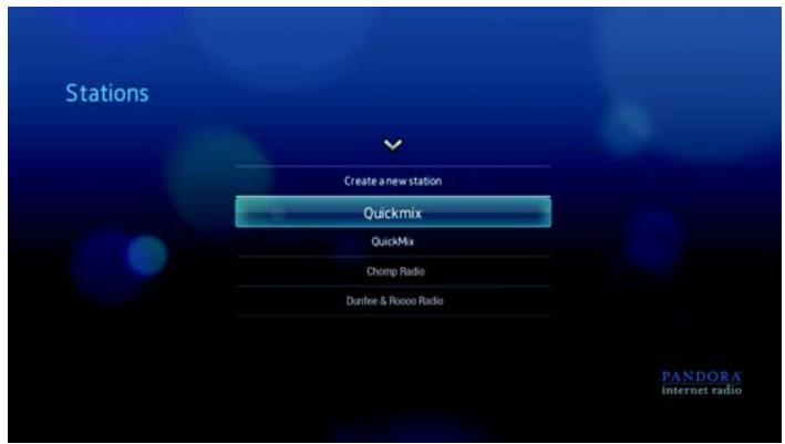 WESTERN DIGITAL WD TV LIVE HD MEDIA PLAYER - Rappel des stations pandora - 10
