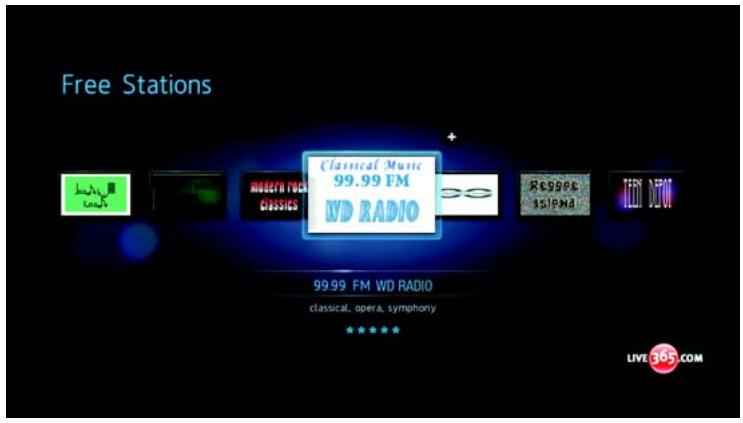 WESTERN DIGITAL WD TV LIVE HD MEDIA PLAYER - Ajout d'une station à votre liste de présélections - 1