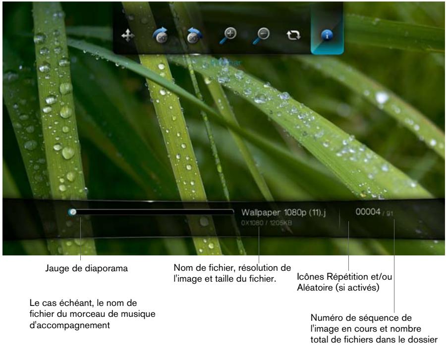 WESTERN DIGITAL WD TV LIVE HD MEDIA PLAYER - Afficher le volet d'information diaporama - 1