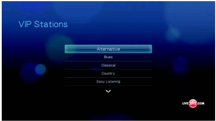WESTERN DIGITAL WD TV LIVE HD MEDIA PLAYER - Écoute d'une station LIVE365 - 9