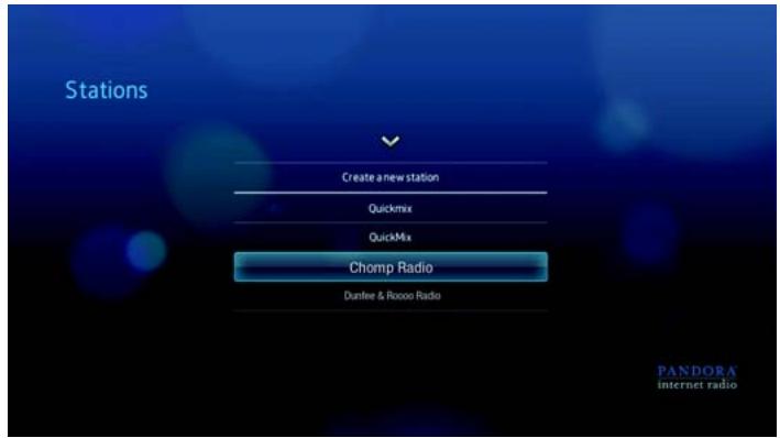 WESTERN DIGITAL WD TV LIVE HD MEDIA PLAYER - Rappel des stations pandora - 4