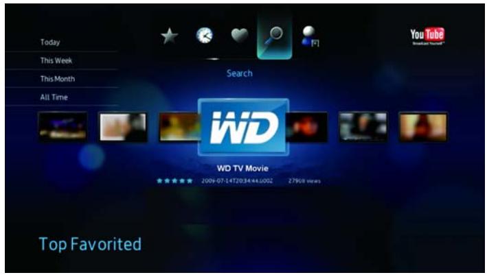 WESTERN DIGITAL WD TV LIVE HD MEDIA PLAYER - Recherche de vidés - 1