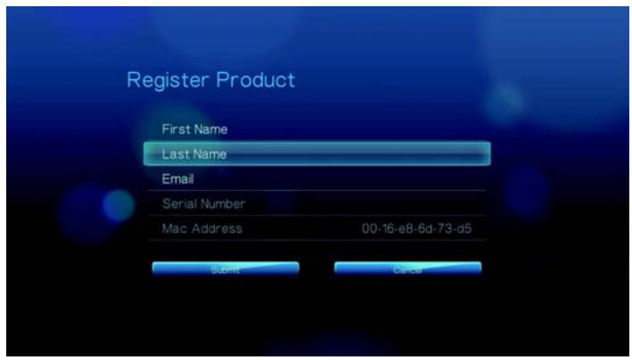 WESTERN DIGITAL TV LIVE - Enregistrement de votre produit WD - 4