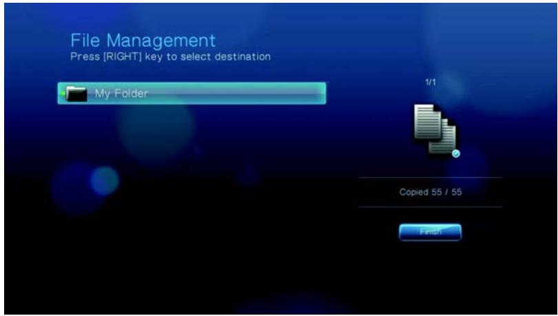 WESTERN DIGITAL TV LIVE - Copie de fichiers - 8