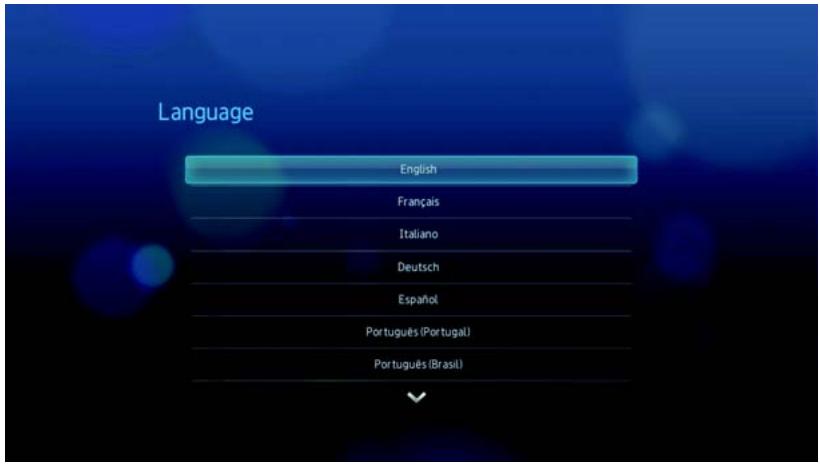 WESTERN DIGITAL TV LIVE - Language (Langue) - 1