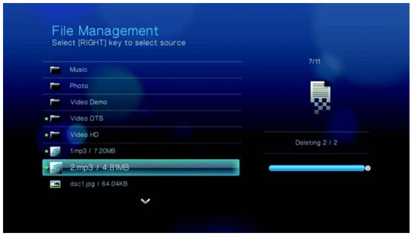 WESTERN DIGITAL TV LIVE - Suppression de fichiers - 5
