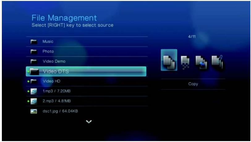 WESTERN DIGITAL TV LIVE - Copie de fichiers - 4