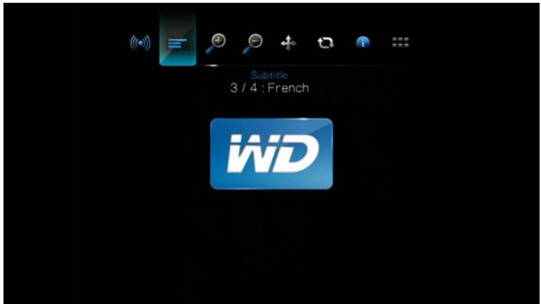 WESTERN DIGITAL TV LIVE - Sélectionner des sous-titres - 1