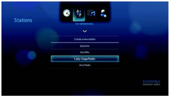 WESTERN DIGITAL TV LIVE - Tri des stations Pandora - 1