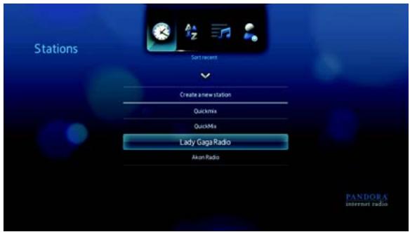 WESTERN DIGITAL TV LIVE - Tri des stations Pandora - 2