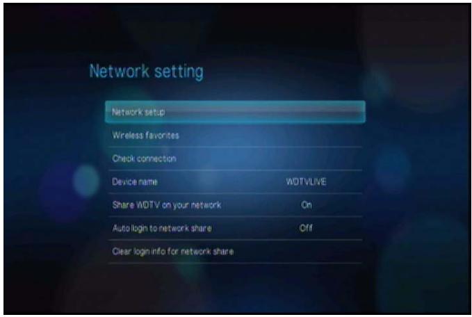 WESTERN DIGITAL TV LIVE - Configuration de réseau sans fil - 3