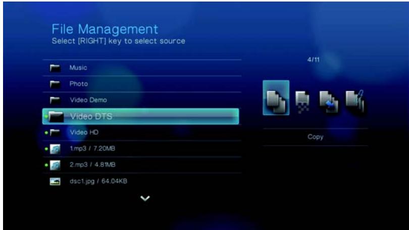 WESTERN DIGITAL TV LIVE PLUS - Copie de fichiers - 4