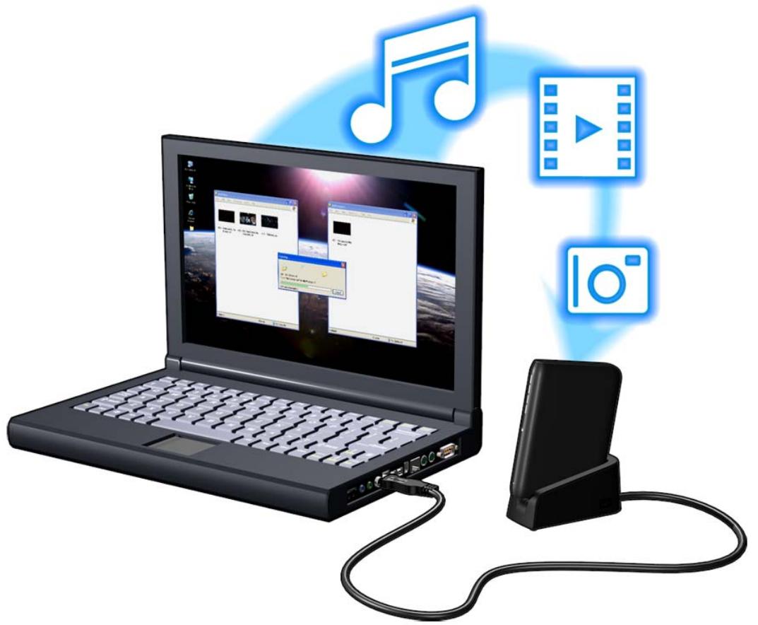 WESTERN DIGITAL TV LIVE PLUS - Étape 1 – Charger du contenu sur votre lecteur USB - 1
