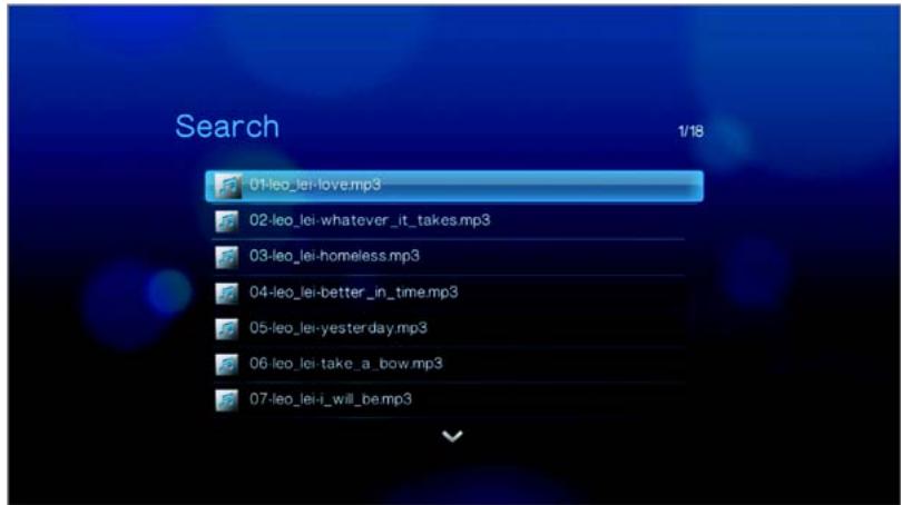 WESTERN DIGITAL TV LIVE PLUS - Fonction de recherche - 4