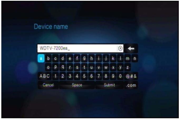 WESTERN DIGITAL TV LIVE PLUS - Device Name (Nom du périphérique) - 1