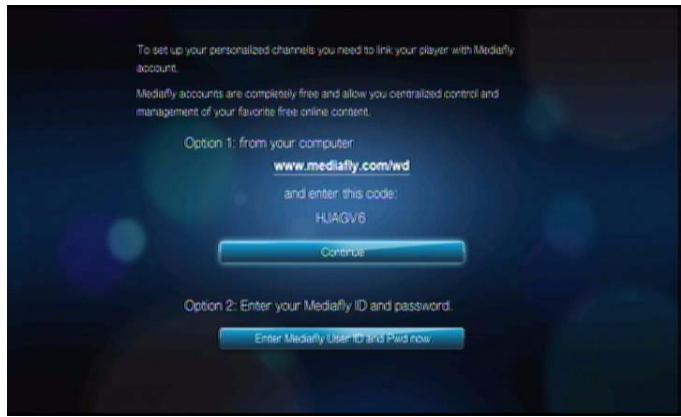 WESTERN DIGITAL TV LIVE PLUS - Connectez-vous à votre compte Mediafly - 3