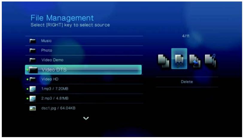 WESTERN DIGITAL TV LIVE PLUS - Suppression de fichiers - 3
