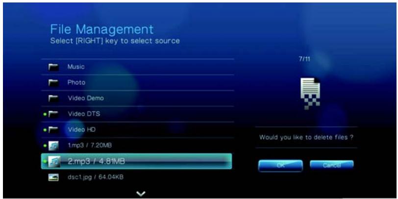 WESTERN DIGITAL TV LIVE PLUS - Suppression de fichiers - 4