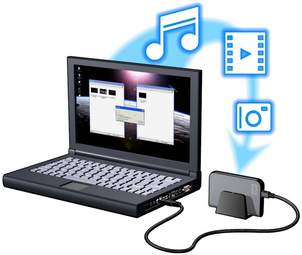 WESTERN DIGITAL TV MINI MEDIA PLAYER - Étape 1 - Charger du contenu sur votre lecteur USB - 1