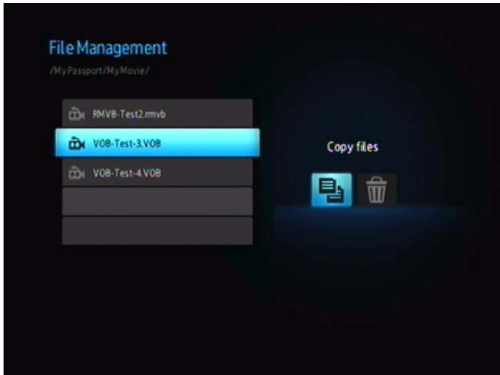 WESTERN DIGITAL TV MINI MEDIA PLAYER - Copie de fichiers - 4