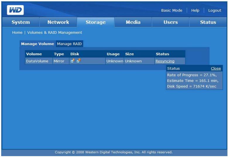 WESTERN DIGITAL MY BOOK WORLD EDITION - Gestion d'un volume (My Book World Edition II) - 2