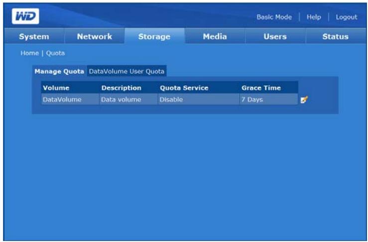 WESTERN DIGITAL MY BOOK WORLD EDITION - Gérer le quota - 2