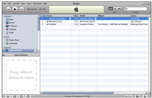 WESTERN DIGITAL MY BOOK WORLD EDITION - Pour dire des flux audio dans iTunes : - 1