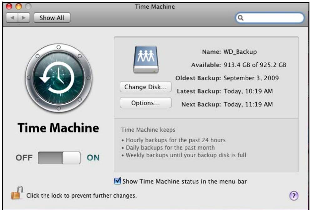 WESTERN DIGITAL MY BOOK WORLD EDITION - Pour configurer Time Machine pour la sauvegarde de fichiers sur votre disque My Book : - 9