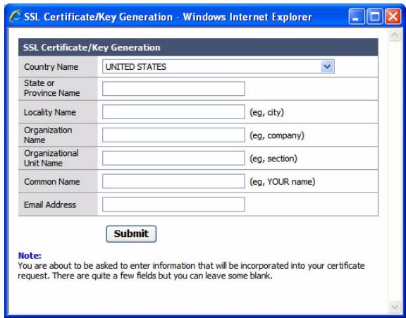 WESTERN DIGITAL MY BOOK WORLD EDITION - Pour générer un certificat SSL et une clé automatiquement : - 1