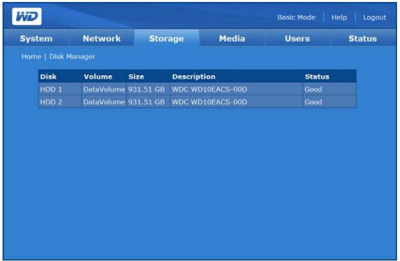 WESTERN DIGITAL MY BOOK WORLD EDITION - Disk Manager (Gestionnaire de disque) - 2