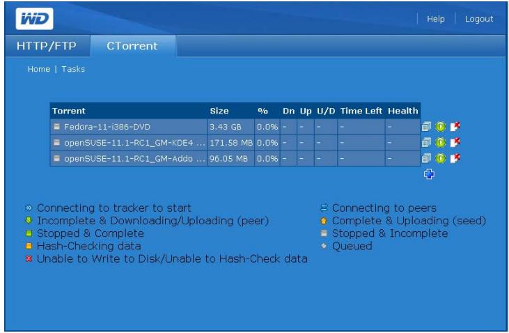 WESTERN DIGITAL MY BOOK WORLD EDITION - Pour creer une tache : - 2