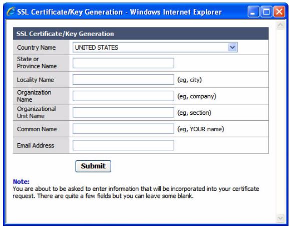 WESTERN DIGITAL MY BOOK WORLD EDITION II - Pour générer un certificat SSL et une clé automatiquement : - 1