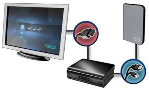 WESTERN DIGITAL WD TV HD MEDIA PLAYER - Choisir la meilleure connexion - 3