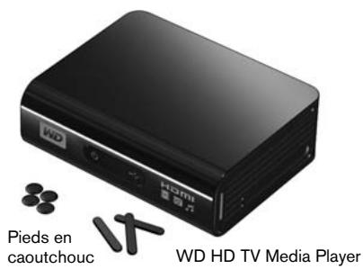 WESTERN DIGITAL WD TV HD MEDIA PLAYER - Contenu de la boîte - 1