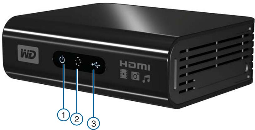 WESTERN DIGITAL WD TV HD MEDIA PLAYER - Indicateurs LED - 1