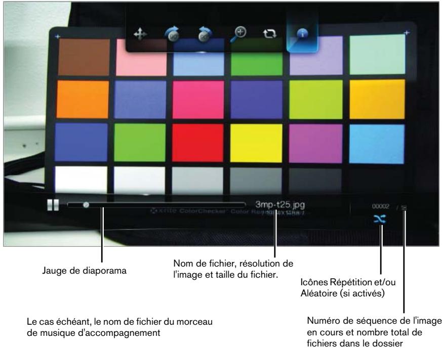 WESTERN DIGITAL WD TV HD MEDIA PLAYER - Afficher le volet d'information diaporama - 1