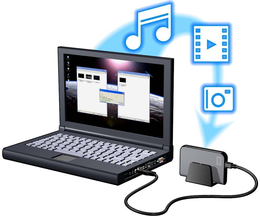WESTERN DIGITAL WD TV HD MEDIA PLAYER - Étape 1 - Charger du contenu sur votre lecteur USB - 1