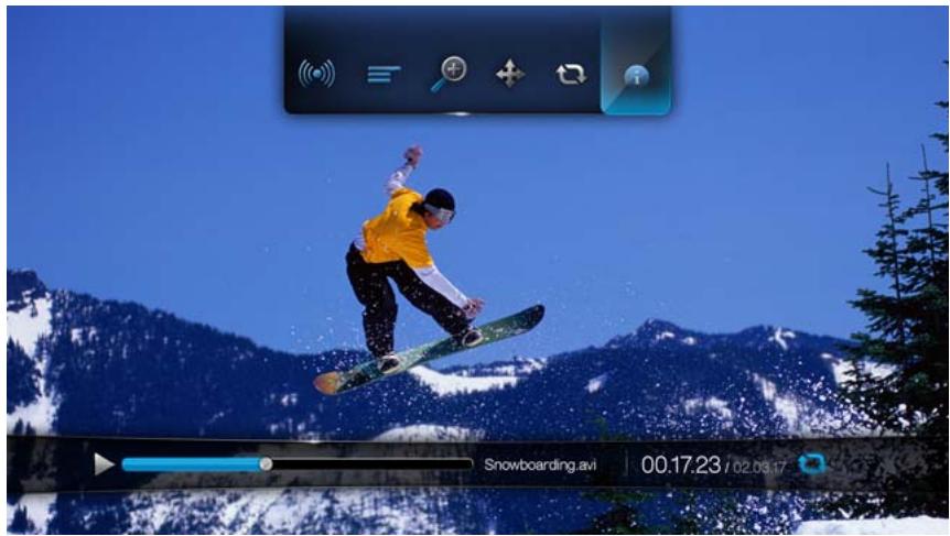 WESTERN DIGITAL WD TV HD MEDIA PLAYER - Afficher le volet d'information video - 2