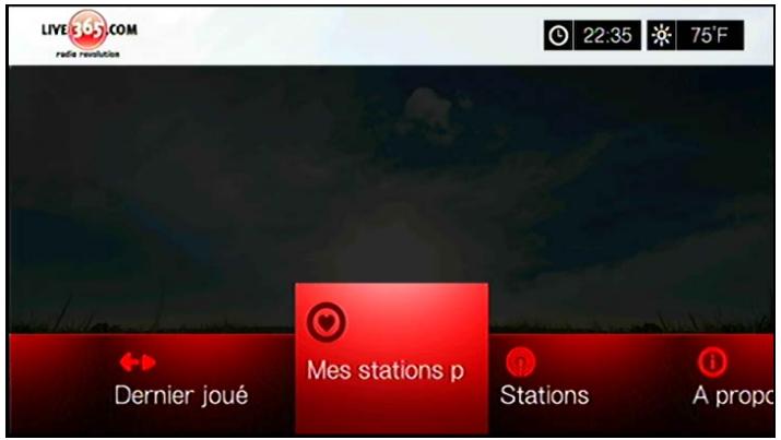 WESTERN DIGITAL WD TV LIVE HUB MEDIA CENTER - Écoute d'une station Live365 - 5