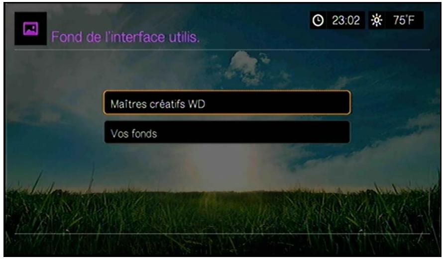 WESTERN DIGITAL WD TV LIVE HUB MEDIA CENTER - Fonds de l'interface utilisateur - 1