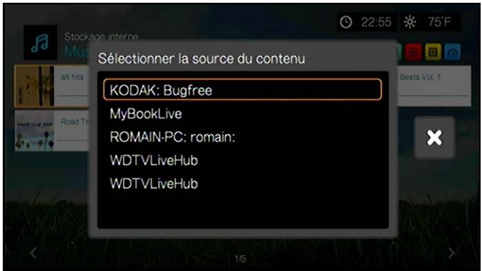 WESTERN DIGITAL WD TV LIVE HUB MEDIA CENTER - Accès aux contenus multimédia depuis le réseau - 2