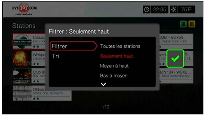 WESTERN DIGITAL WD TV LIVE HUB MEDIA CENTER - Écoute d'une station Live365 - 3