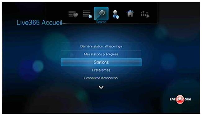 WESTERN DIGITAL WD TV LIVE PLUS HD MEDIA PLAYER - Recherche d'une station Live365 - 1