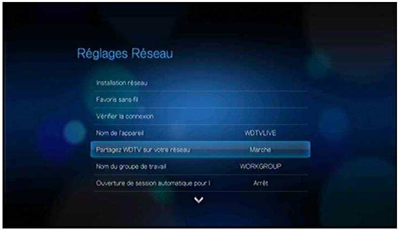 WESTERN DIGITAL WD TV LIVE PLUS HD MEDIA PLAYER - Activation du partage de fichier sur le partage en réseau (serveur Samba) - 1
