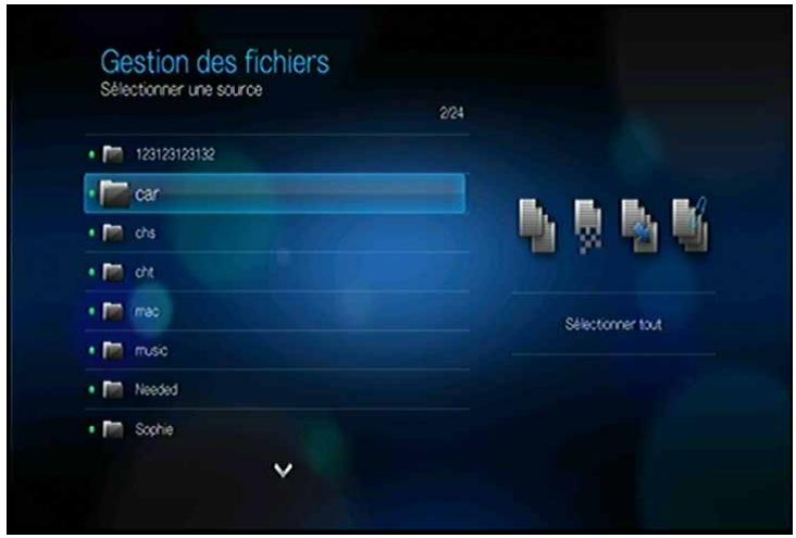 WESTERN DIGITAL WD TV LIVE PLUS HD MEDIA PLAYER - Copier, déplacer, et effacer des fichiers - 2