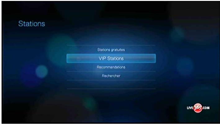 WESTERN DIGITAL WD TV LIVE PLUS HD MEDIA PLAYER - Écoute d'une station Live365 - 5