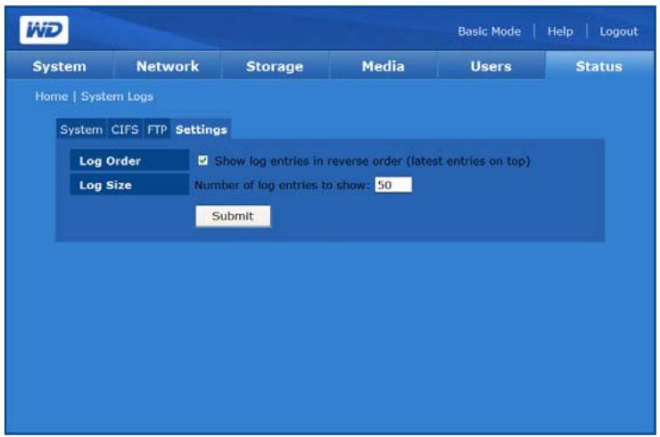 WESTERN DIGITAL WORLD EDITION II - Settings (Réglages) - 1