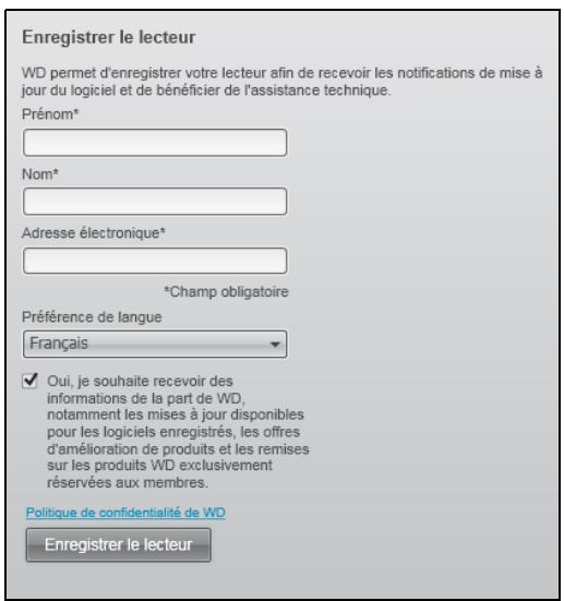 WESTERN DIGITAL MY BOOK ESSENTIAL - Enregistrement de votre lecteur - 1
